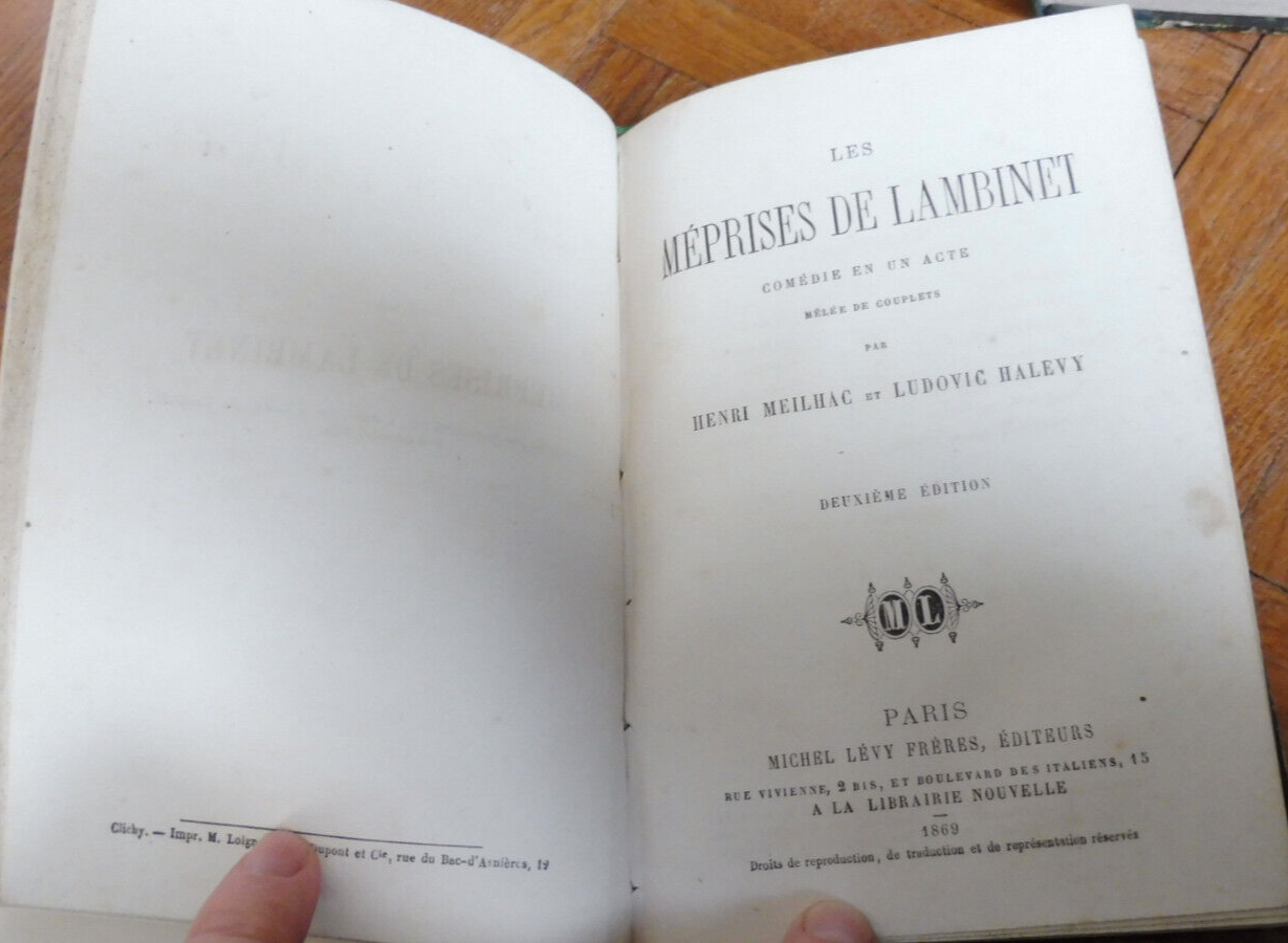 Comédies (Labiche, Quatrelles, Meilhac...) 35 vol. en 5 tomes