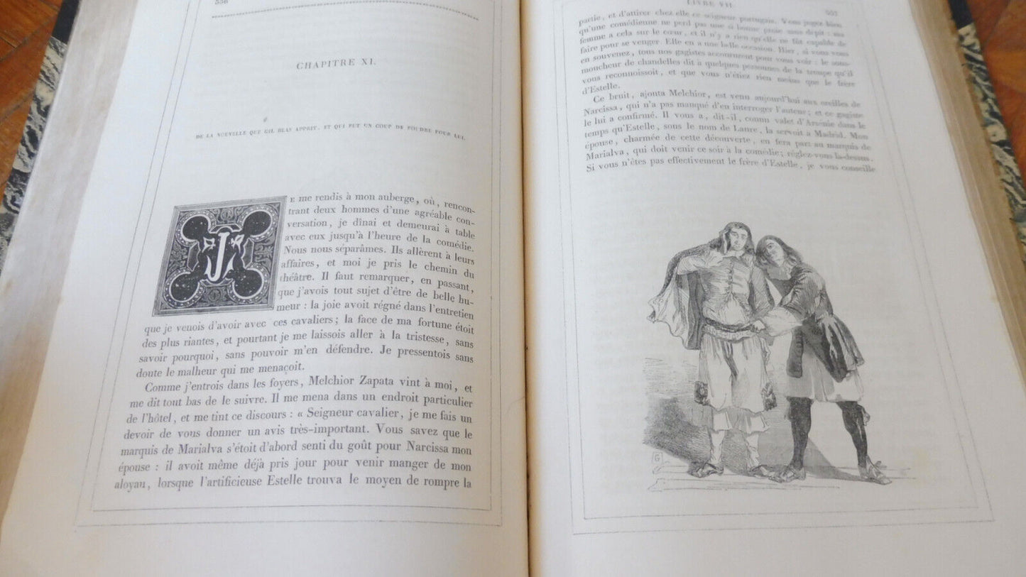 Histoire de Gil Blas (Le Sage) 1835 illus. Gigoux
