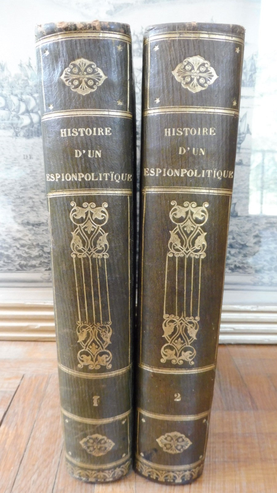 Histoire d'un espion politique (Narcisse Fournier) 1848 4 vol. reliés en 2 tomes