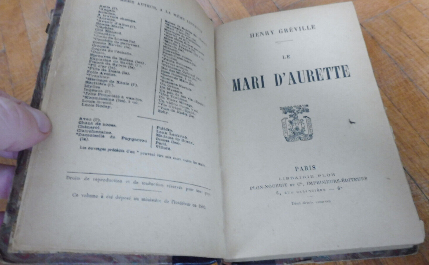 Le Mari d'Aurette (Henry Gréville) s.d.