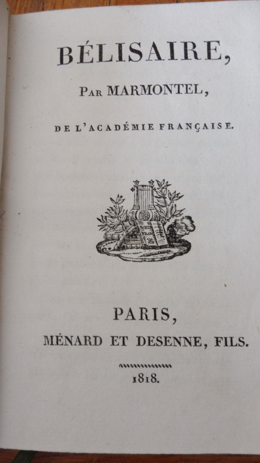 Bélissaire (Marmontel) 1818