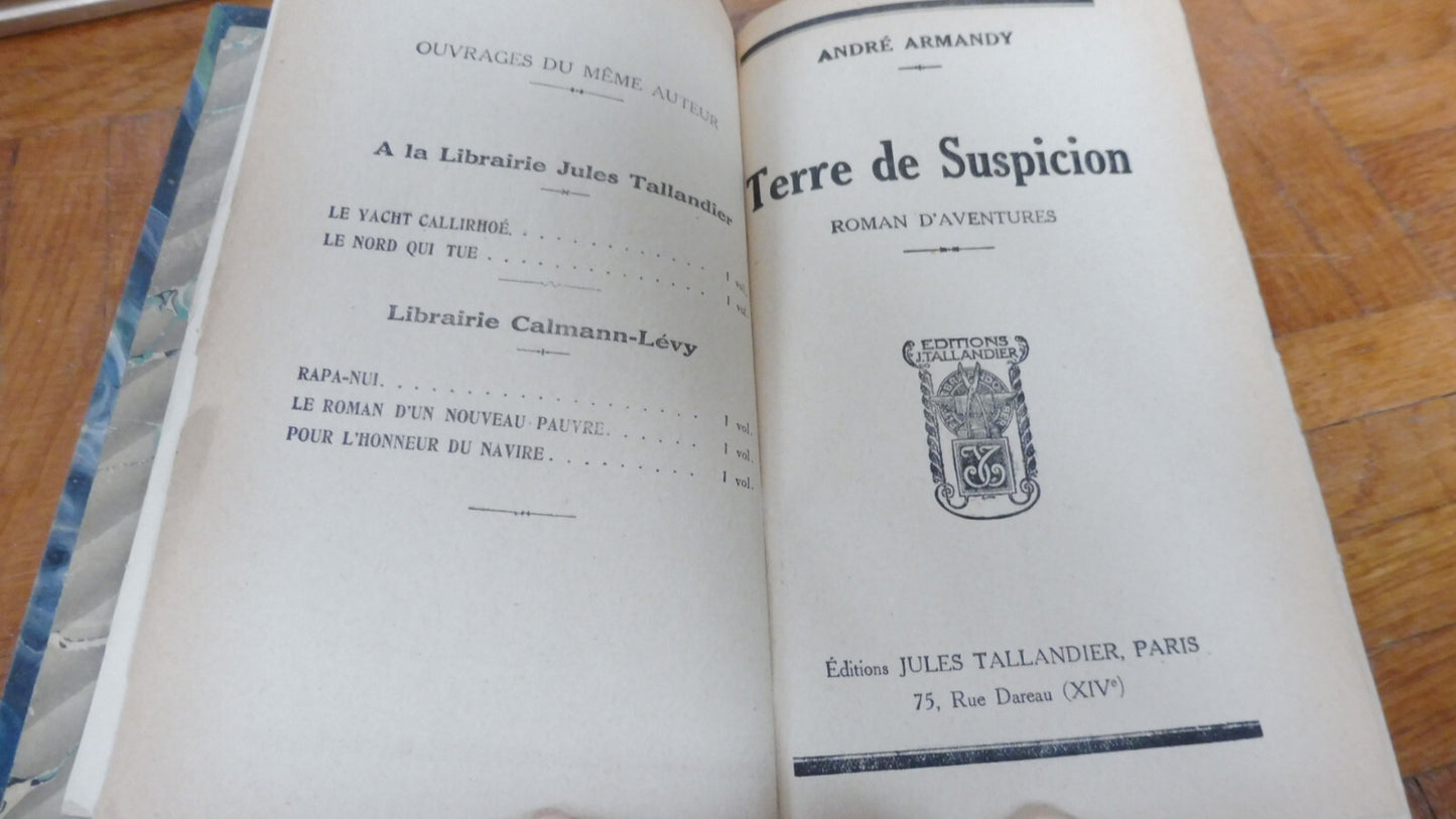 Terre de suspicion (André Armandy) 1926