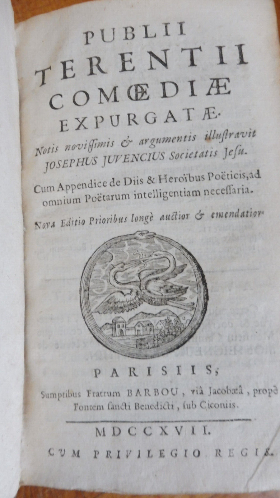 Publii Terentii comediae expurgatae 1717