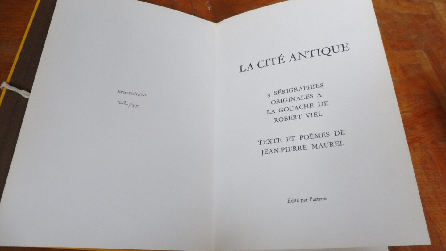 La Cité antique (J. P. Maurel) 1976 illus. Robert Viel POESIE