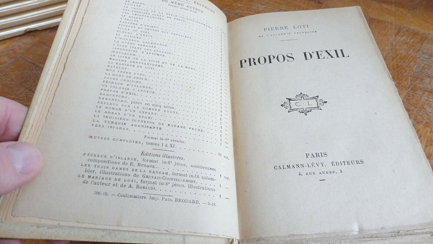 Propos d'exil (Pierre Loti) s.d.