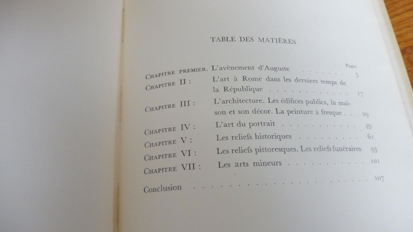 L'Art au siècle d'Auguste (Jean Charbonneaux) 1948