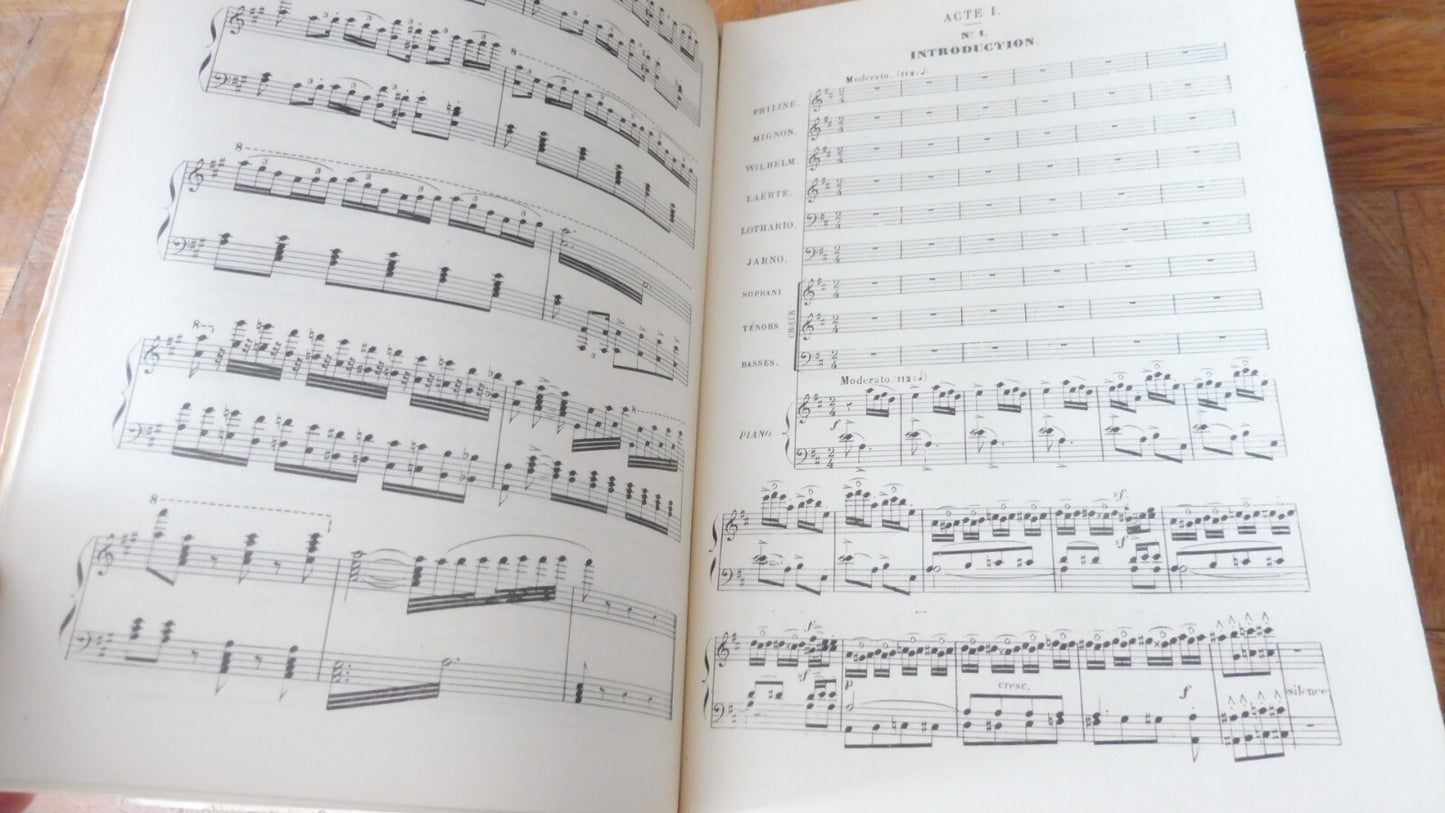 Mignon. Opéra comique en 3 actes (Carré et Barbier) 1926 PARTITION