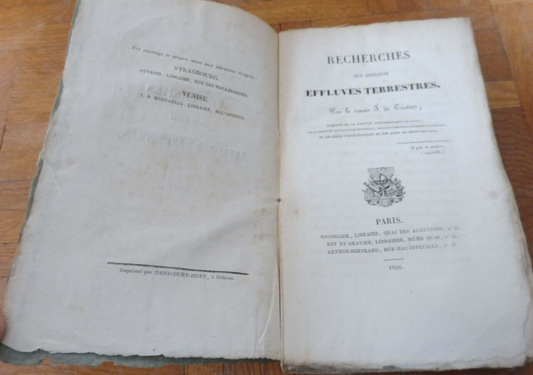Recherches sur quelques effluves terrestres (De Tristan) 1826 DIVINATOIRE