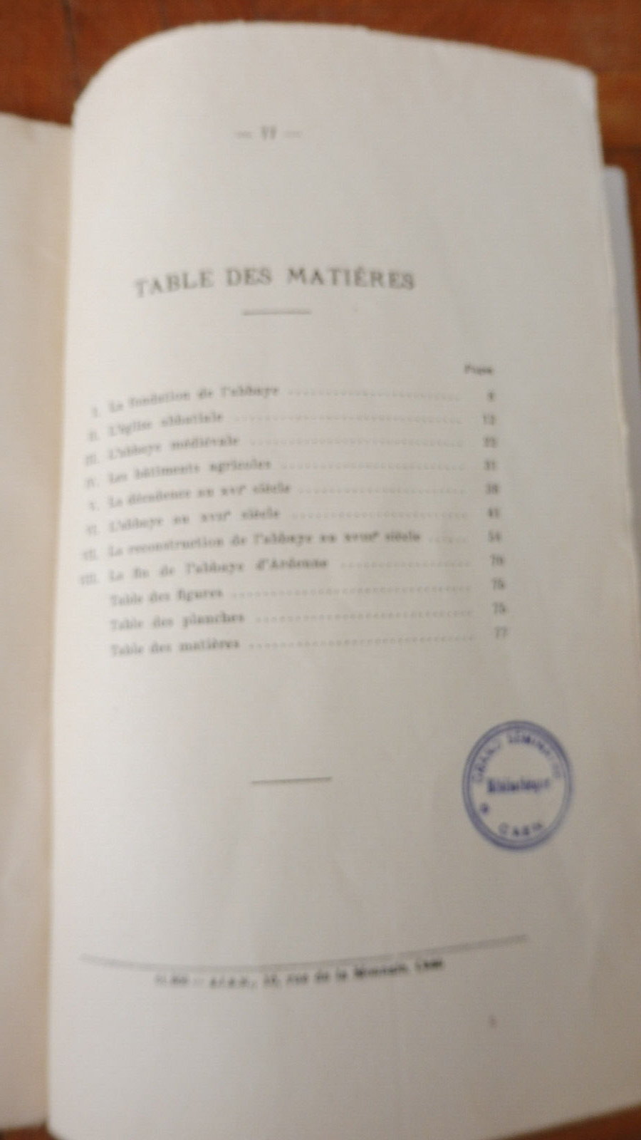Les monuments de Caen. L'Abbaye d'Ardenne (Elie Lambert) 1938