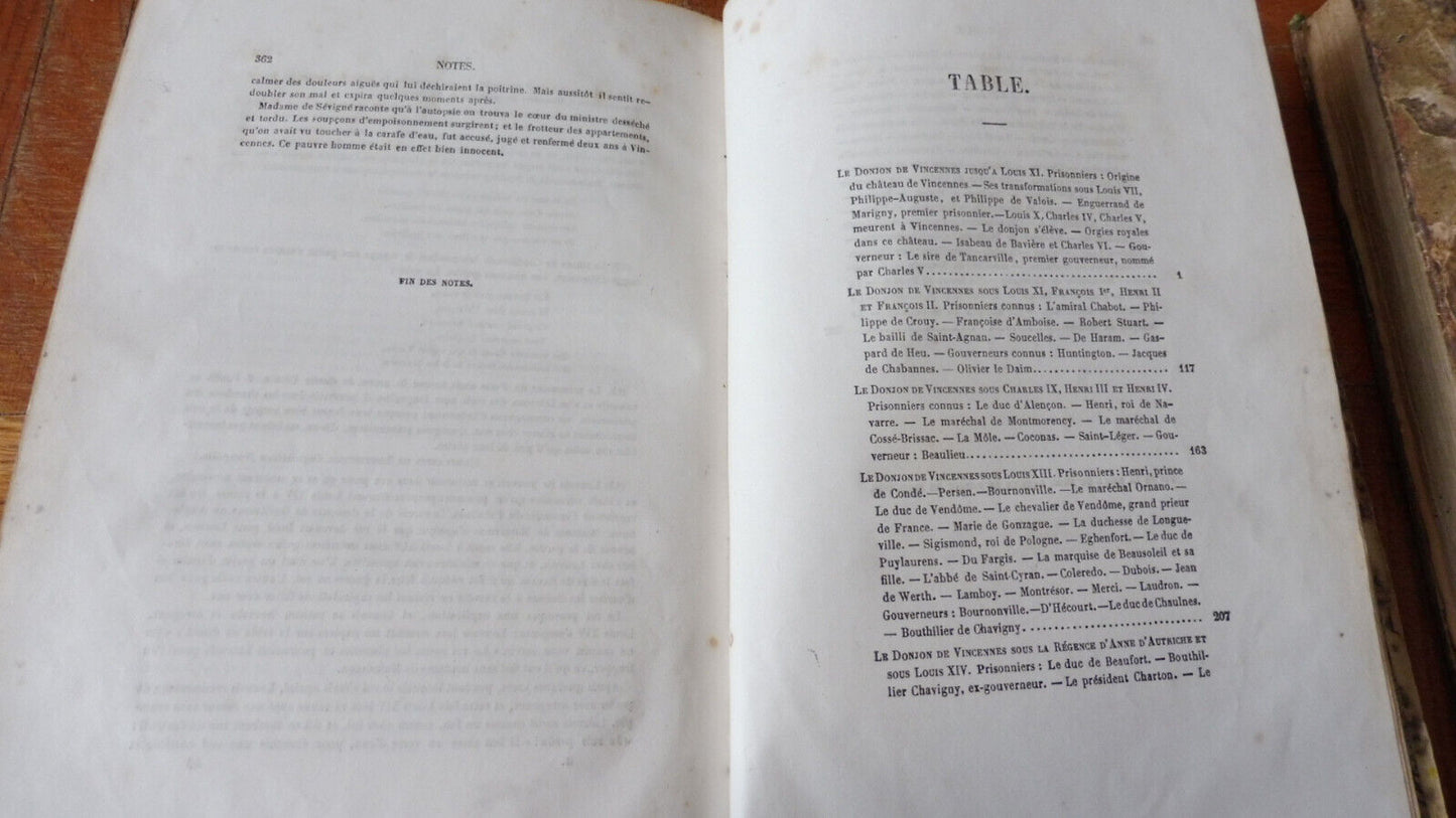 Le Donjon de Vincennes (Alboise & Maquet) 1844 2 vol.