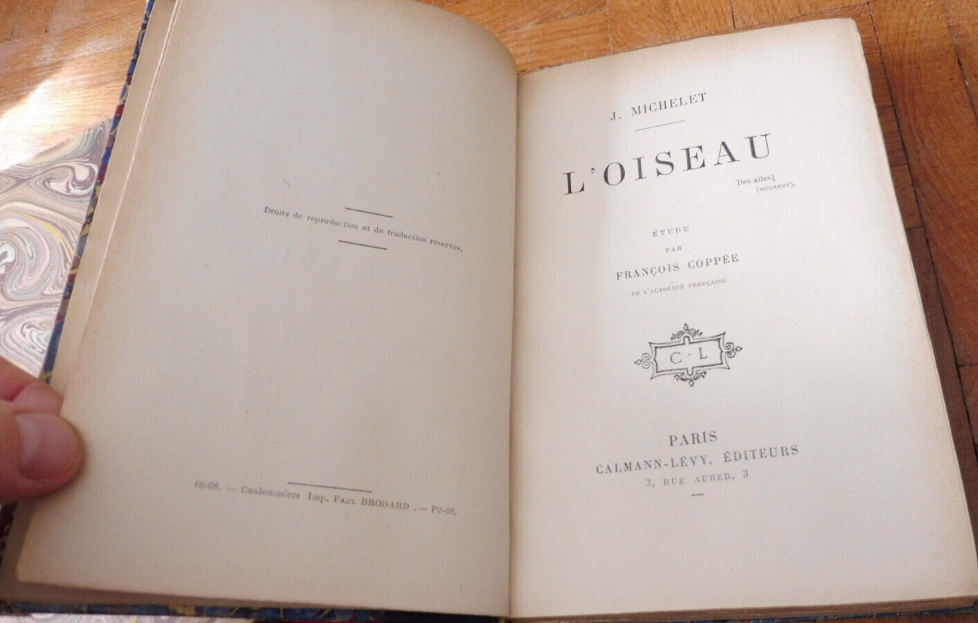 L'Oiseau (Jules Michelet) 1908 ZOOLOGIE