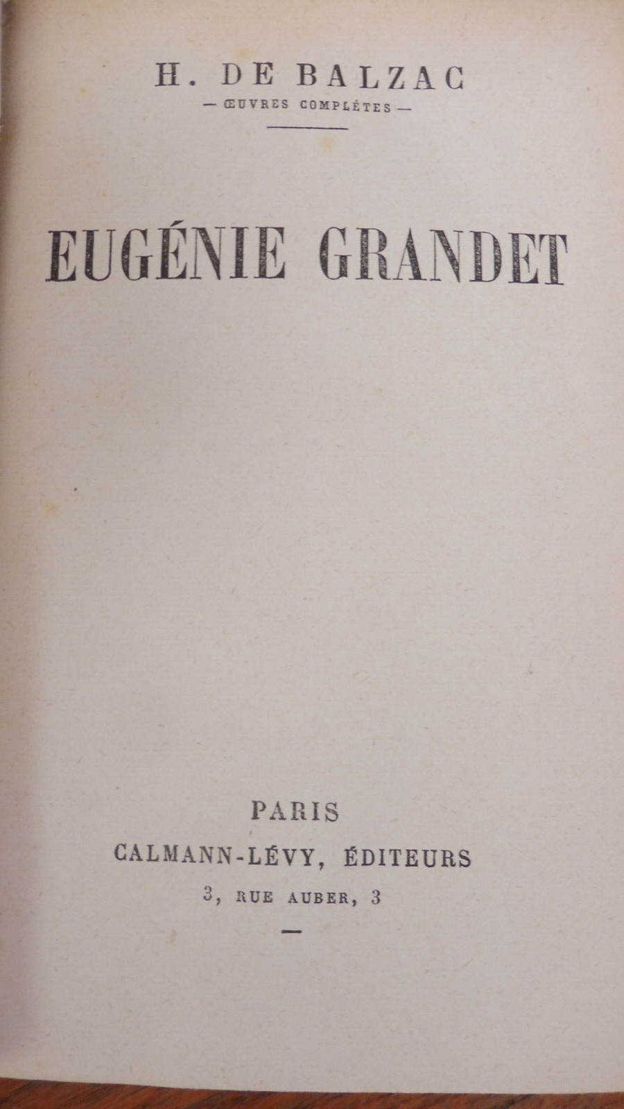Eugénie Grandet (Balzac) 1926