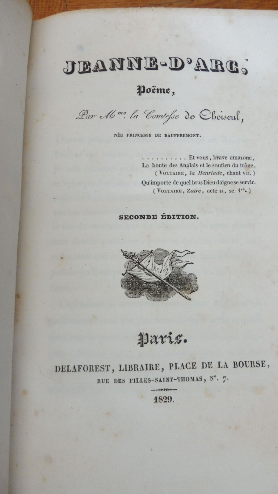 Jeanne d'Arc (Comtesse de Choiseul) 1829