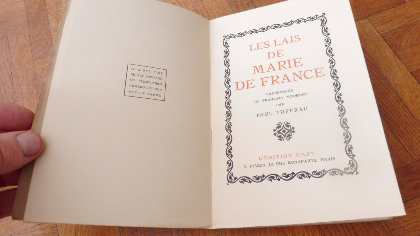Les Lais de Marie de France 1923