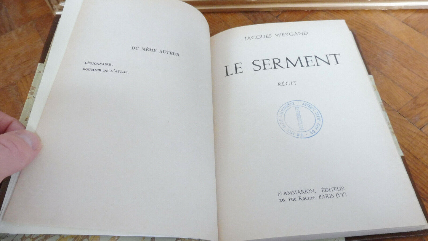 Le Serment (Jacques Weygand) 1960 EO