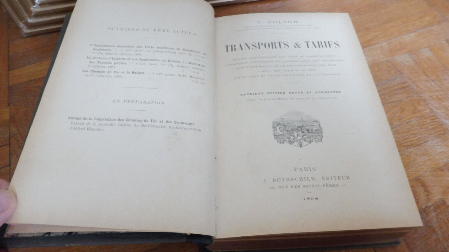 Transports et tarifs (C. Colson) 1898