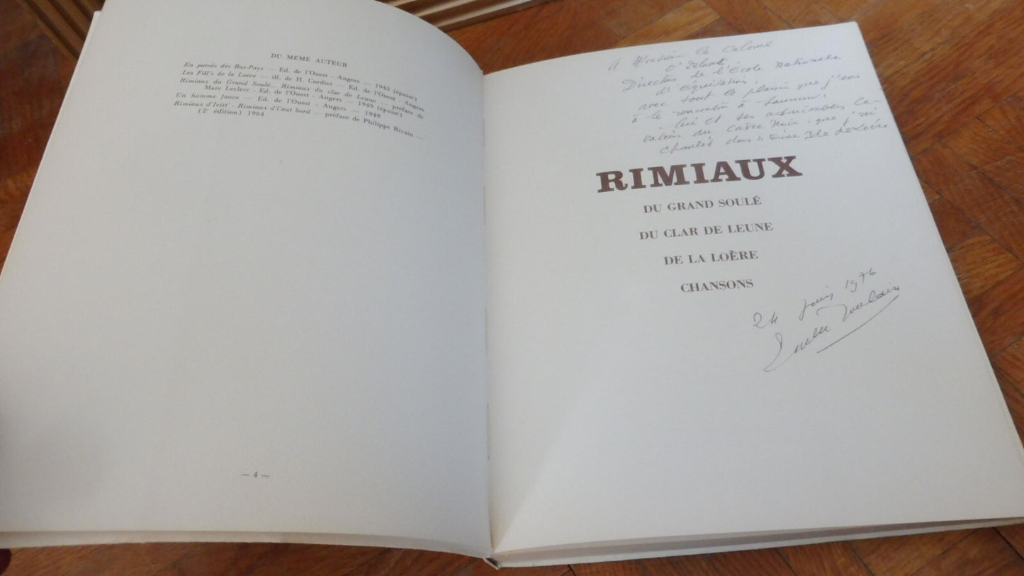 Rimiaux (Emile Joulain) 1974 ENVOI ANGERS