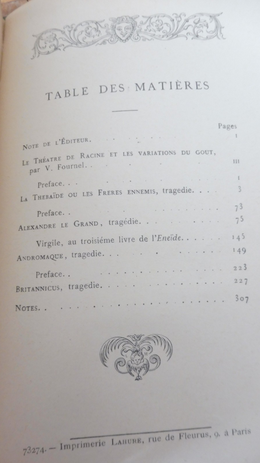 Théâtre de Racine s.d. 3/3 JOUAUST
