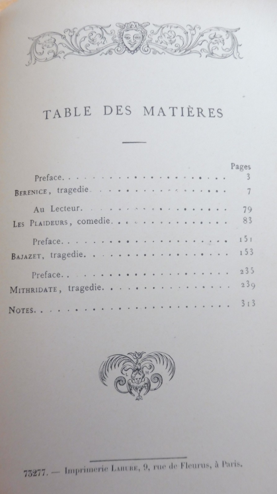 Théâtre de Racine s.d. 3/3 JOUAUST