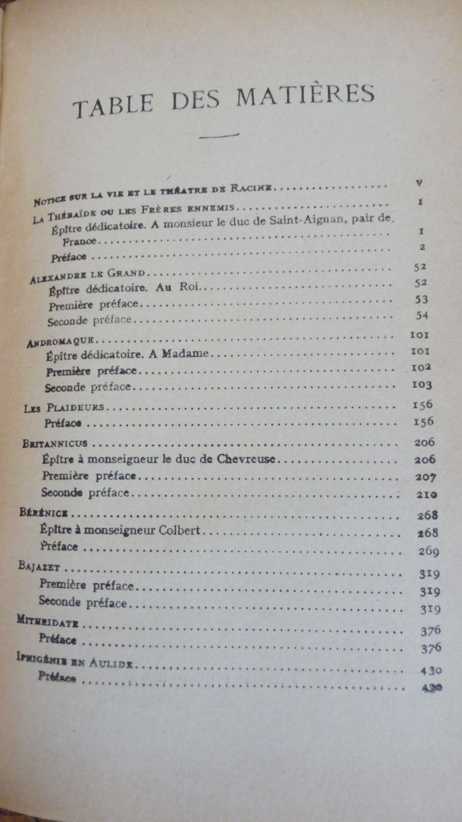 Théâtre complet de Racine 1929