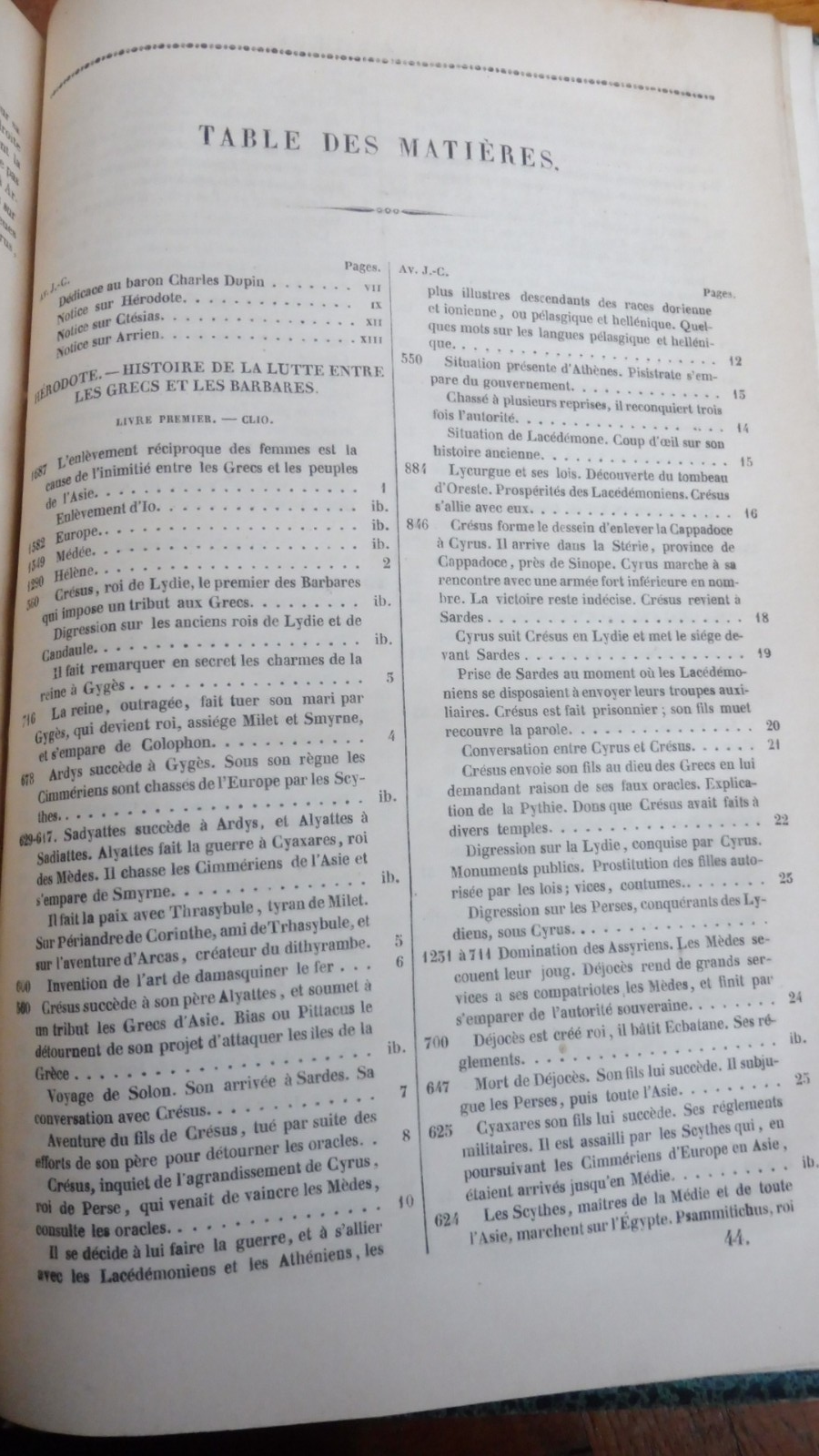 Choix des historiens grecs (Buchon trad., Hérodote, Ctésias, Arrien) 1857