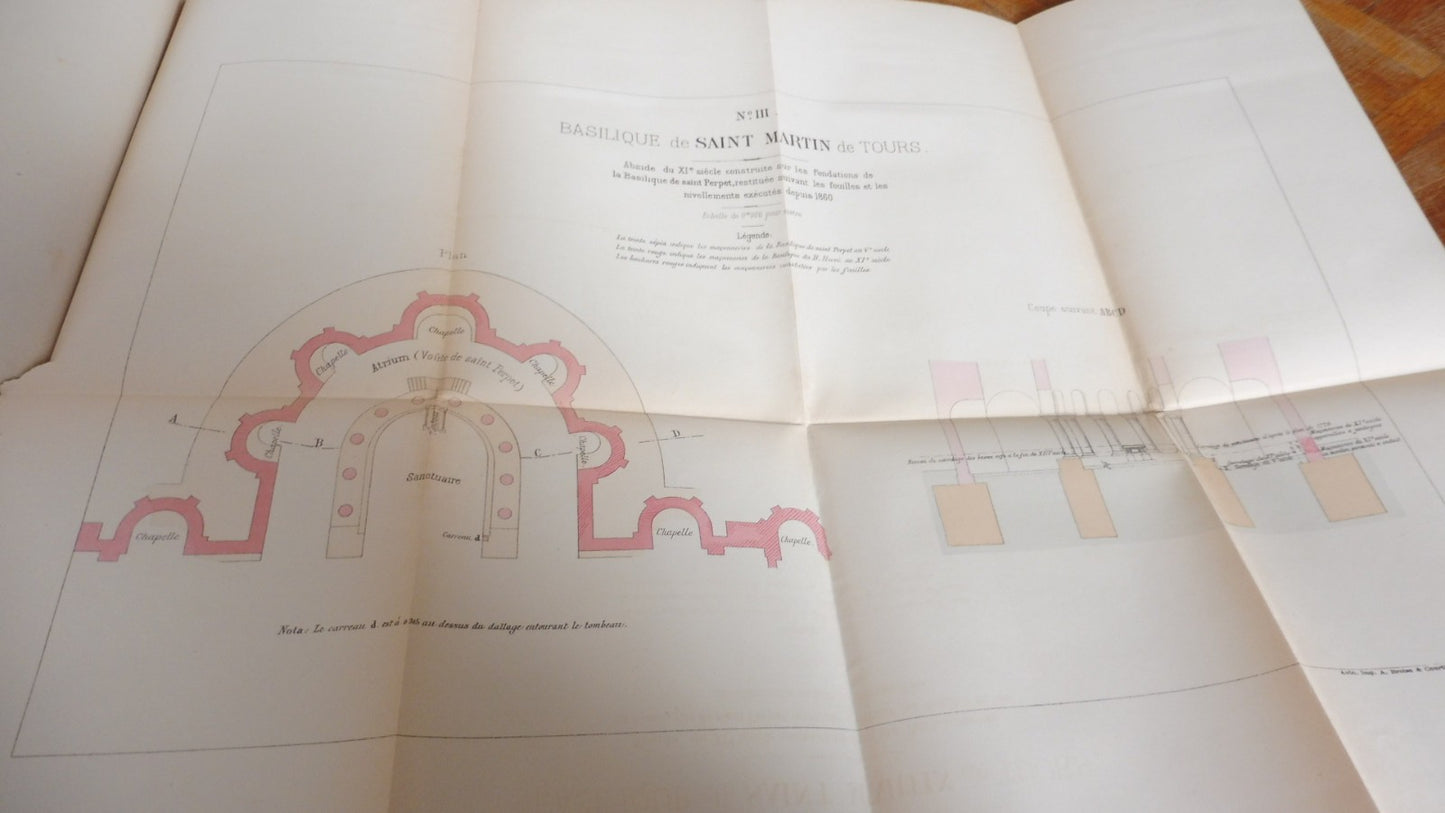 Les Basiliques de Saint-Martin à Tours (S. Ratel) 1886 ENVOI