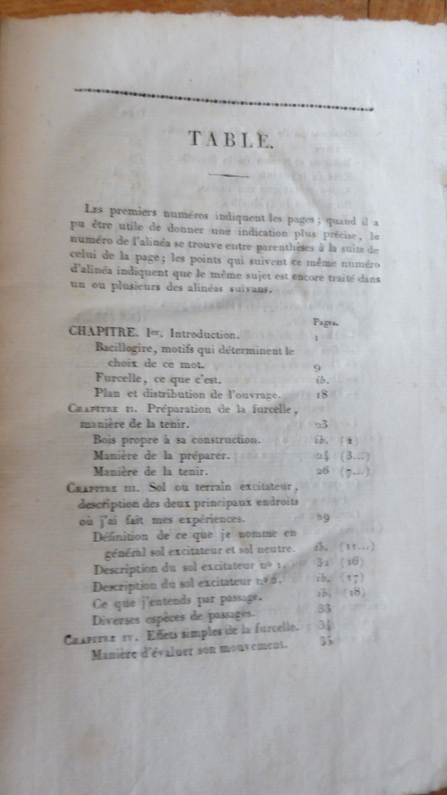 Recherches sur quelques effluves terrestres (De Tristan) 1826 DIVINATOIRE