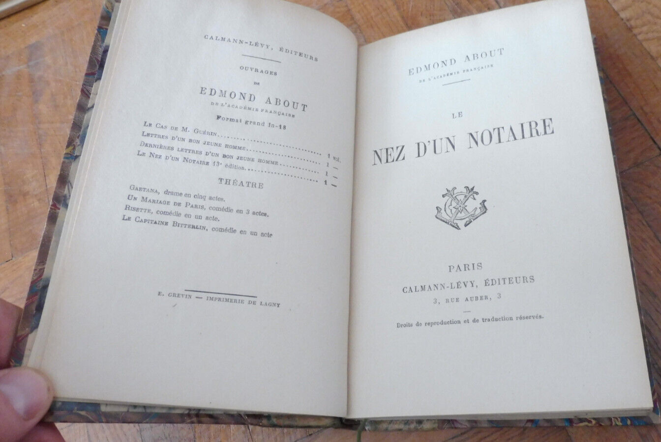 Le Nez d'un notaire (Edmond About) s.d.