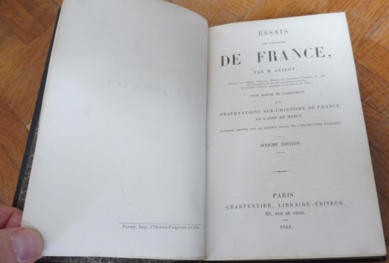 Essais sur l'histoire de France (Guizot) 1844