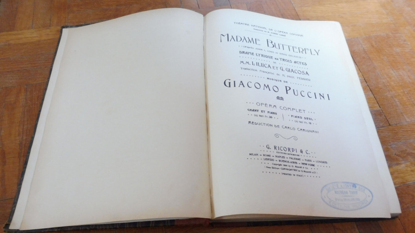 Madame Butterfly (Illica, Giacosa & Puccini) s.d.