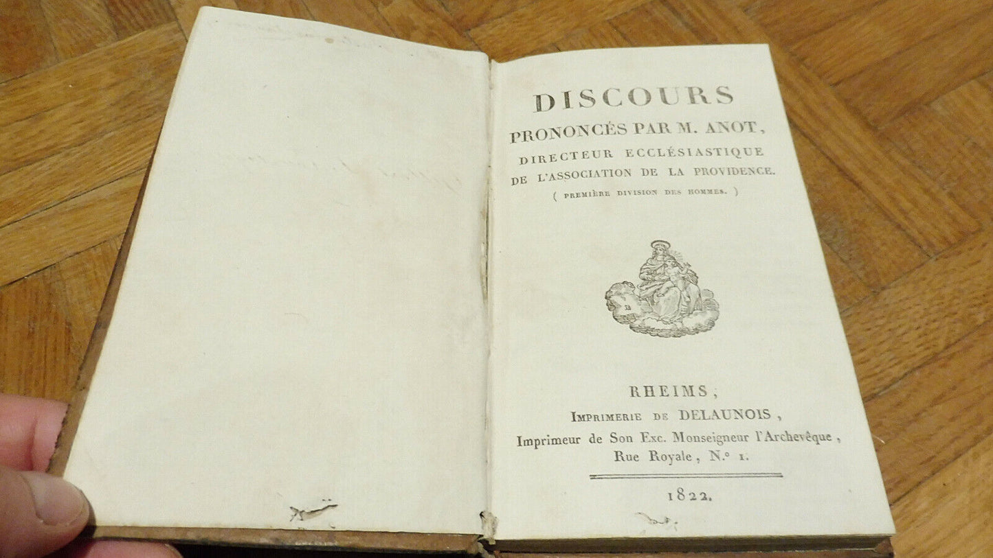 Discours prononcés par M. Anot 1822 EO
