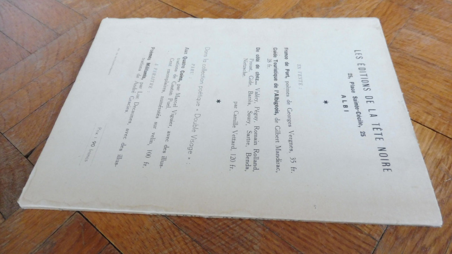 Guillaume Apollinaire. Souvenirs et témoignages (Marcel Adéma dir.) 1946 ENVOI