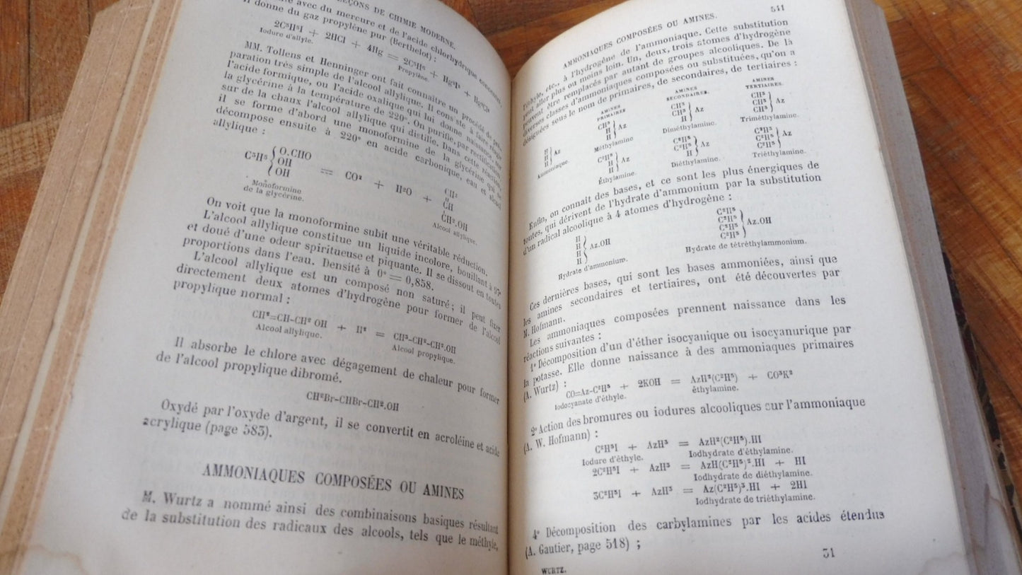 Leçons élémentaires de chimie moderne (Ad. Wurtz) 1894