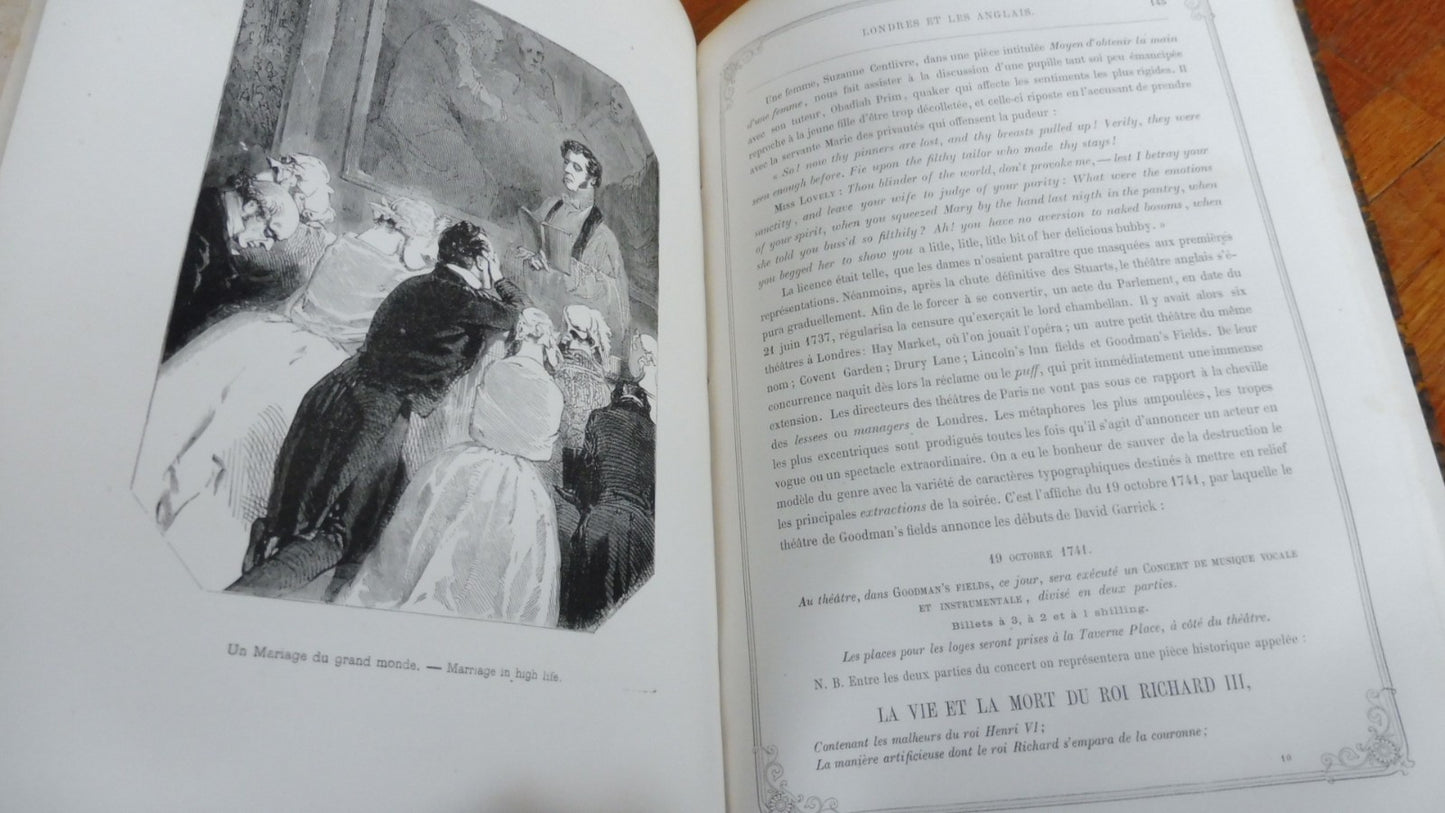 Londres et les Anglais (Emile De La Bédollière) s.d. illus. Gavarni