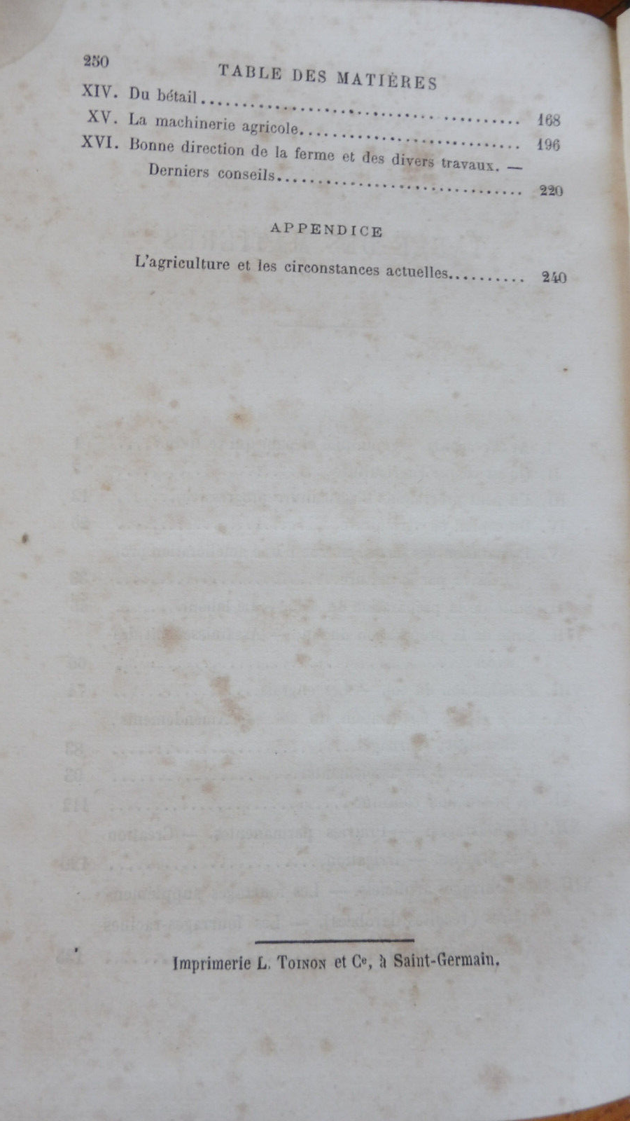 L'Agriculture progressive (Calemard de la Fayette) 1867