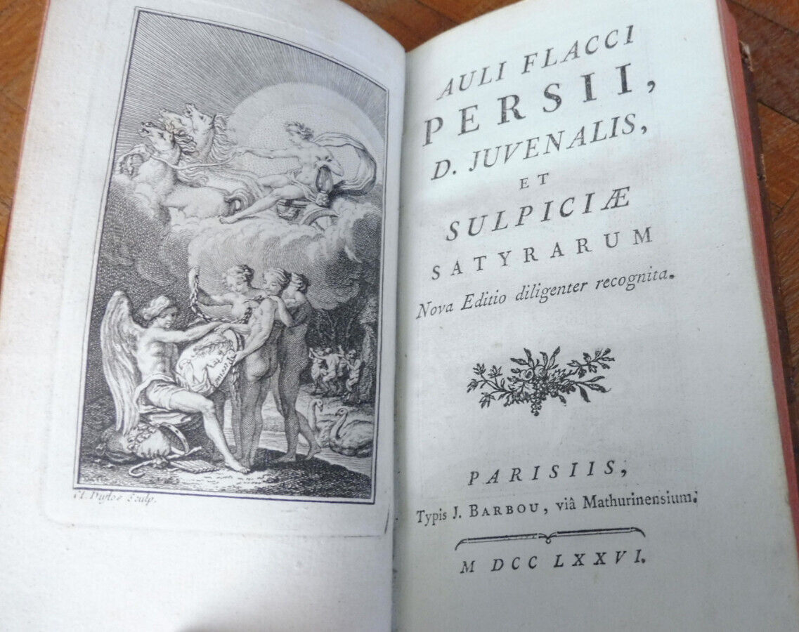 Auli Flacci Persii, D. Juvenalis et Sulpiciae Satyrarum (Persus, Juvénal) 1776