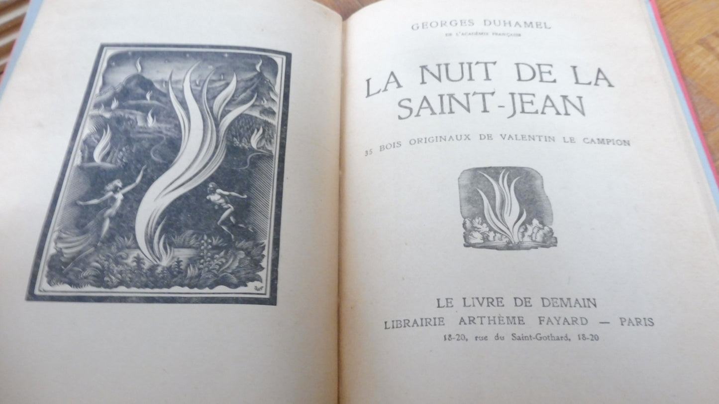 La Nuit de la Saint Jean (Georges Duhamel) 1948 illus. Le Campion