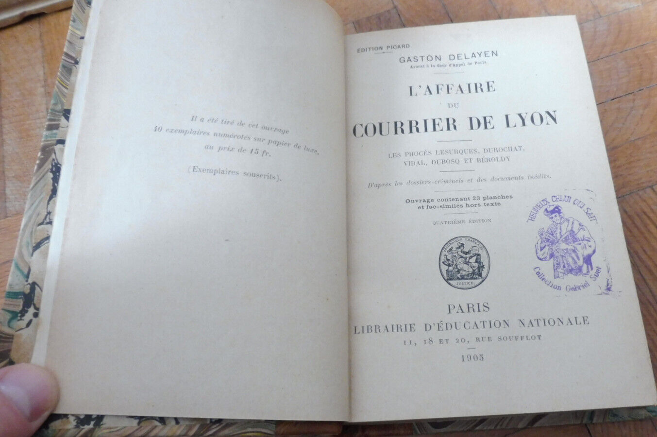 L'Affaire du courrier de Lyon (G. Delayen) 1905