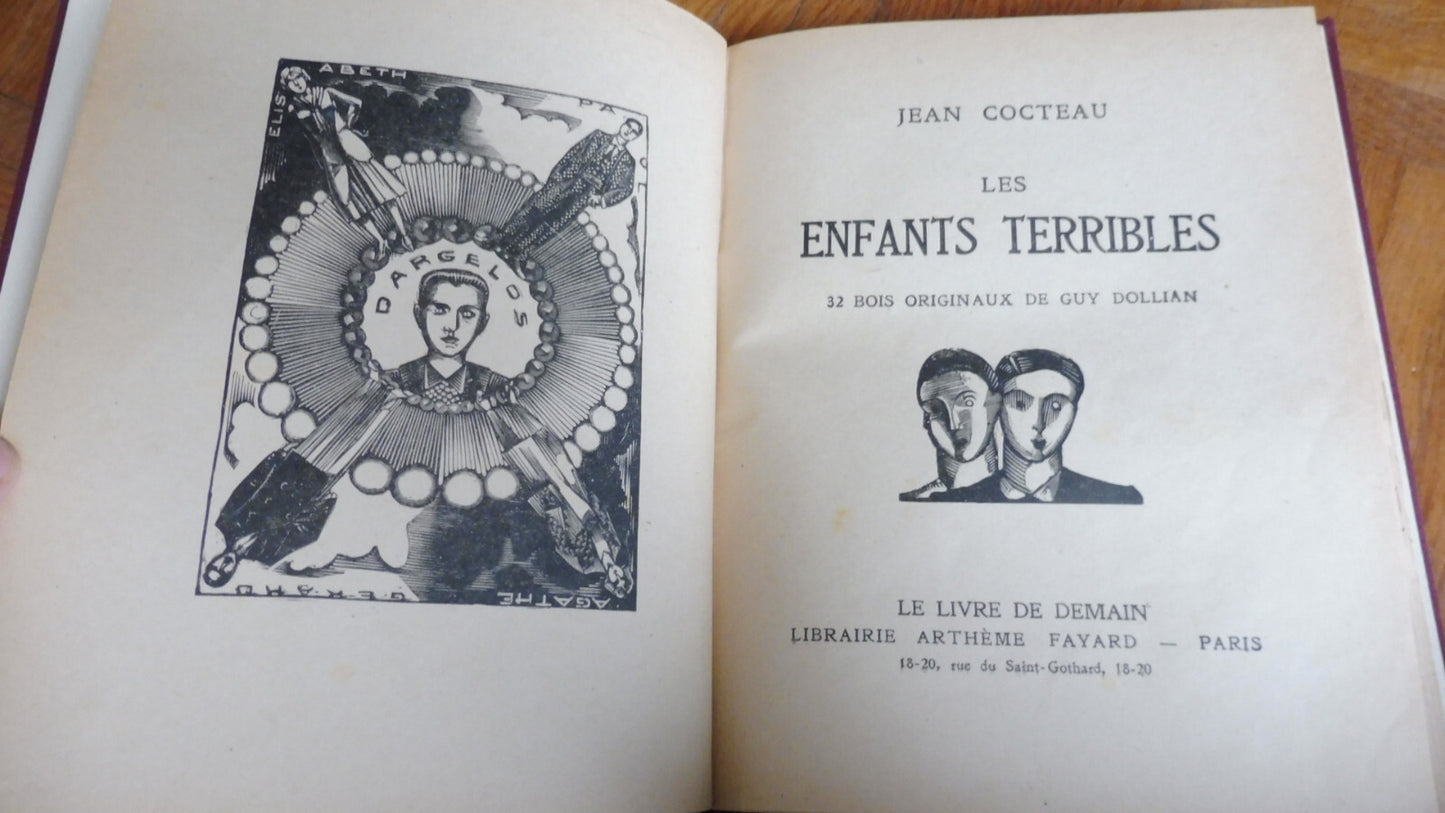 Les Enfants terribles (Jean Cocteau) 1941 illus. Dollian