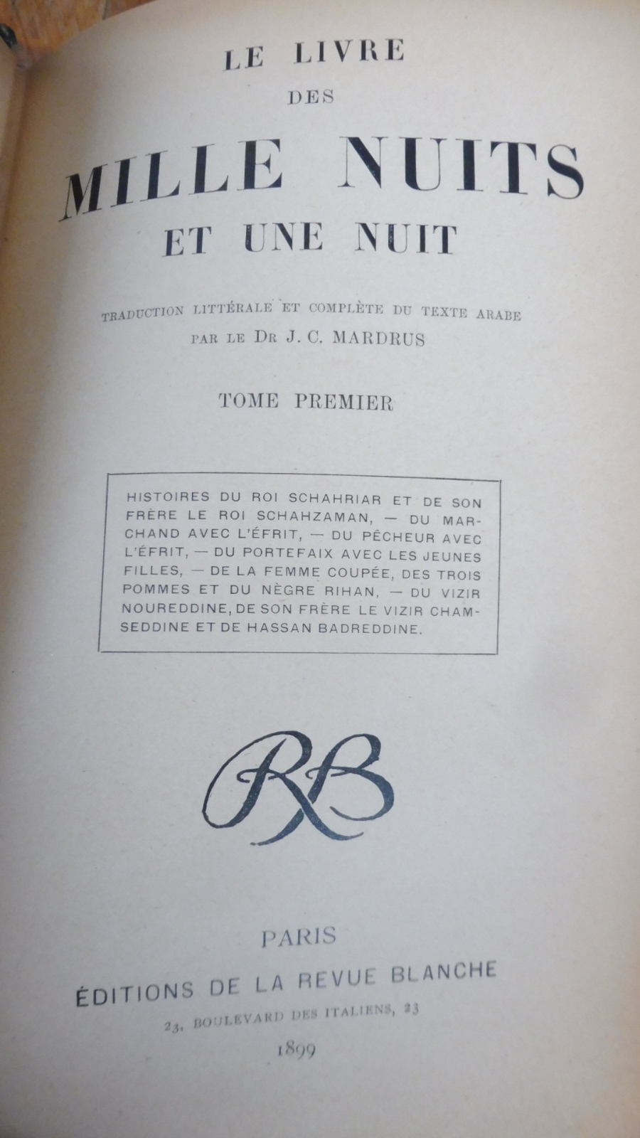 Les Mille et Une nuit (Mardrus trad.) 1899-1904 16/16