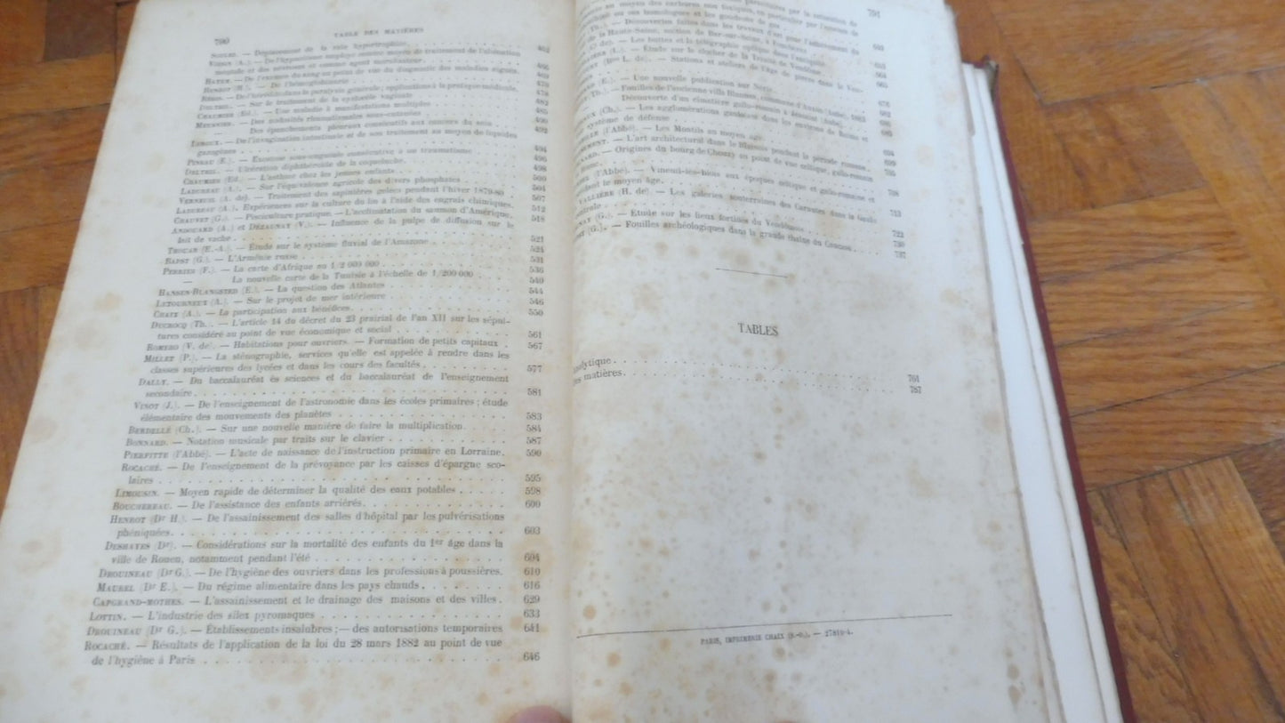 Association française pour l'avancée des sciences. 1884. 13e session. Blois 1885