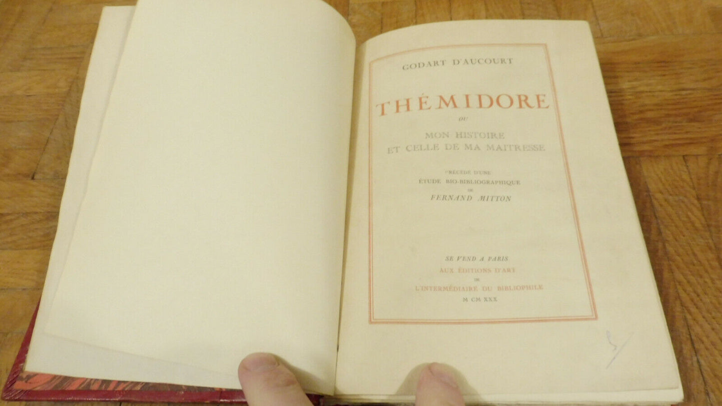 Thémidore (Godart d'Aucourt) 1930 EROTIQUE NUMEROTE