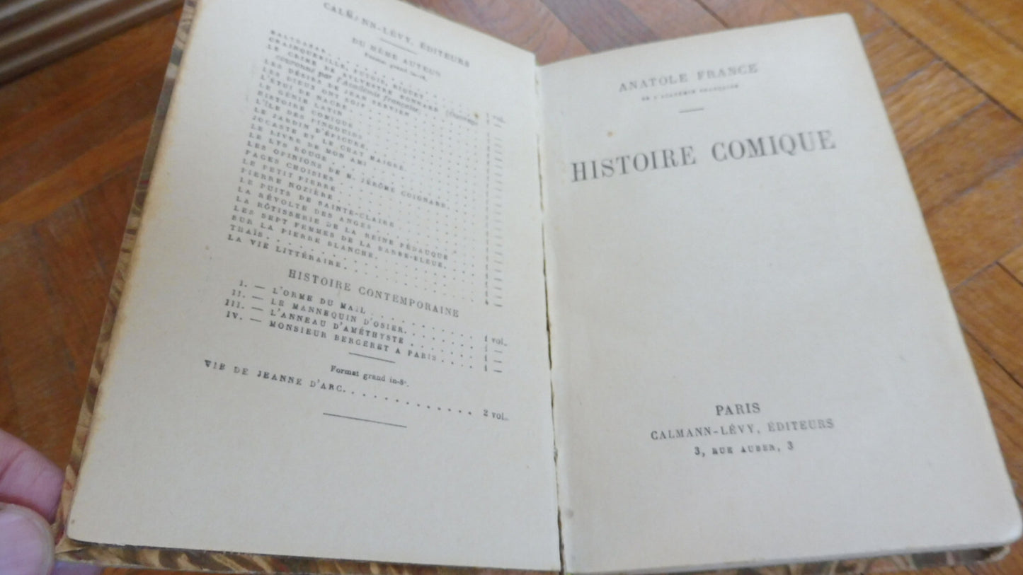 Histoire comique (Anatole France) 1921