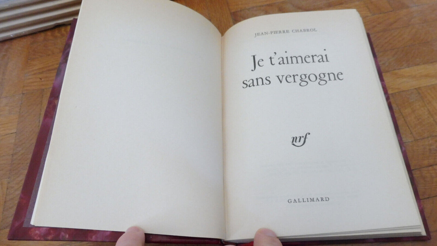 Je t'aimerai sans vergogne (Jean-Pierre Chabrol) 1967 EO