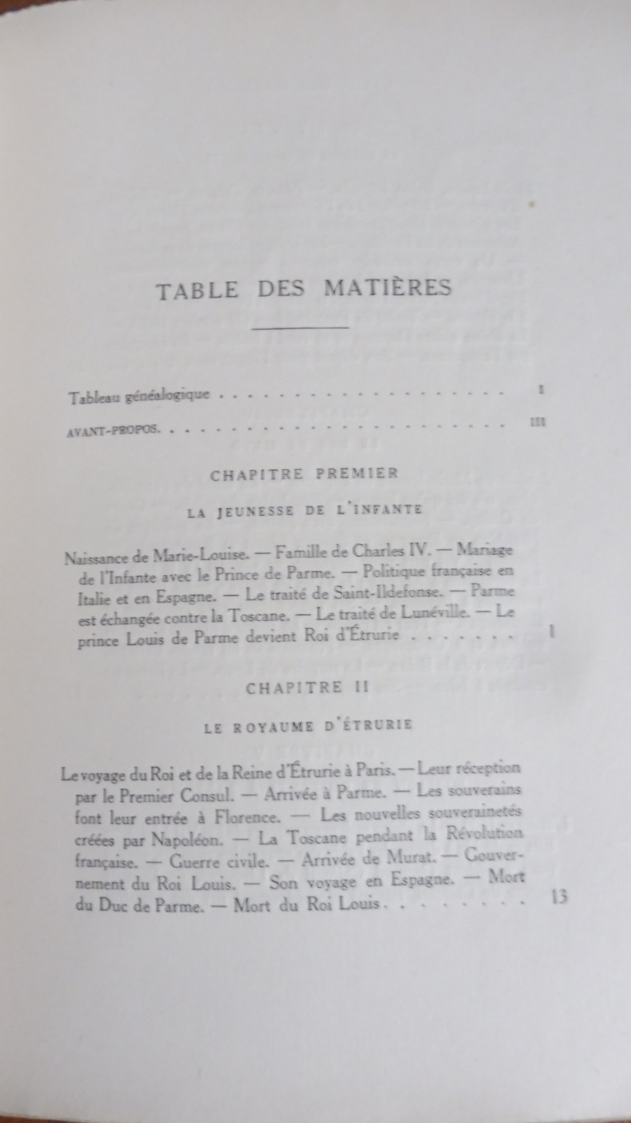 La Reine d'Etrurie 1782-1824 (Prince Sixte De Bourbon) 1928 EO ENVOI