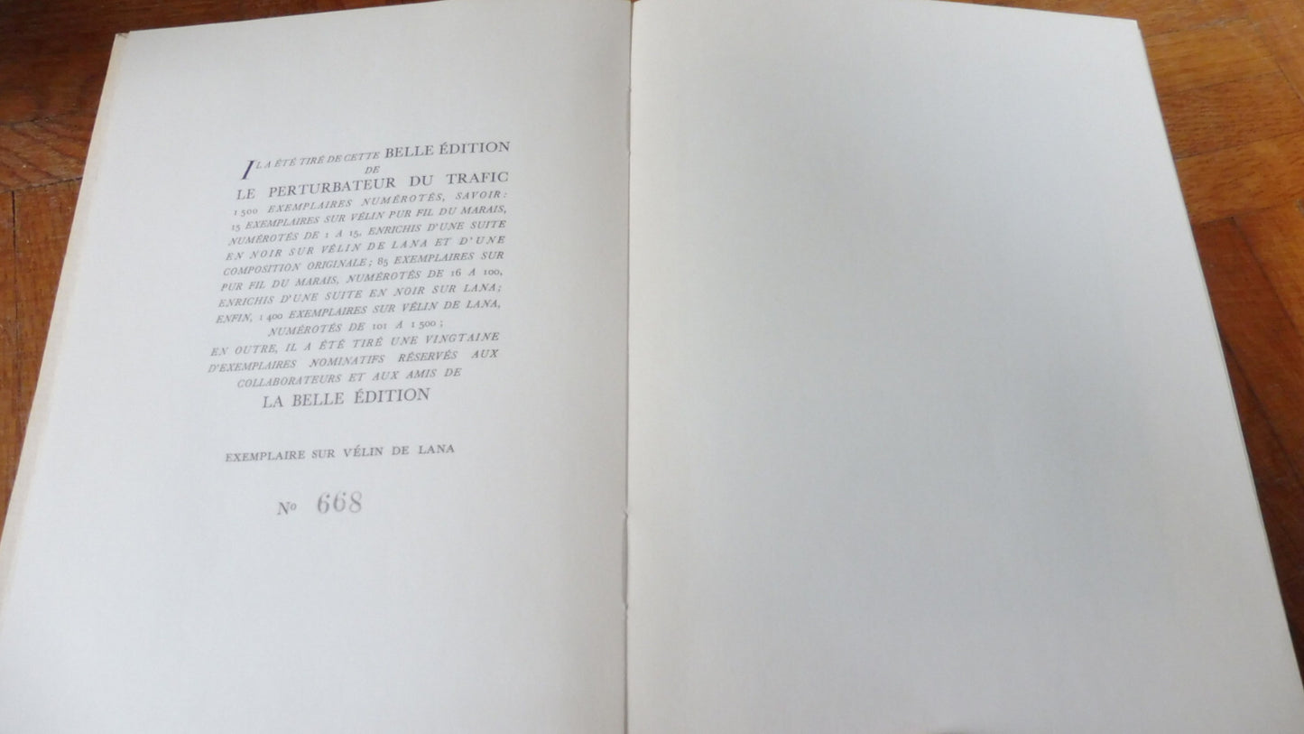 Le Perturbateur de trafic (R. Kipling) s.d. VELIN NUMEROTE illus. Le Tournier