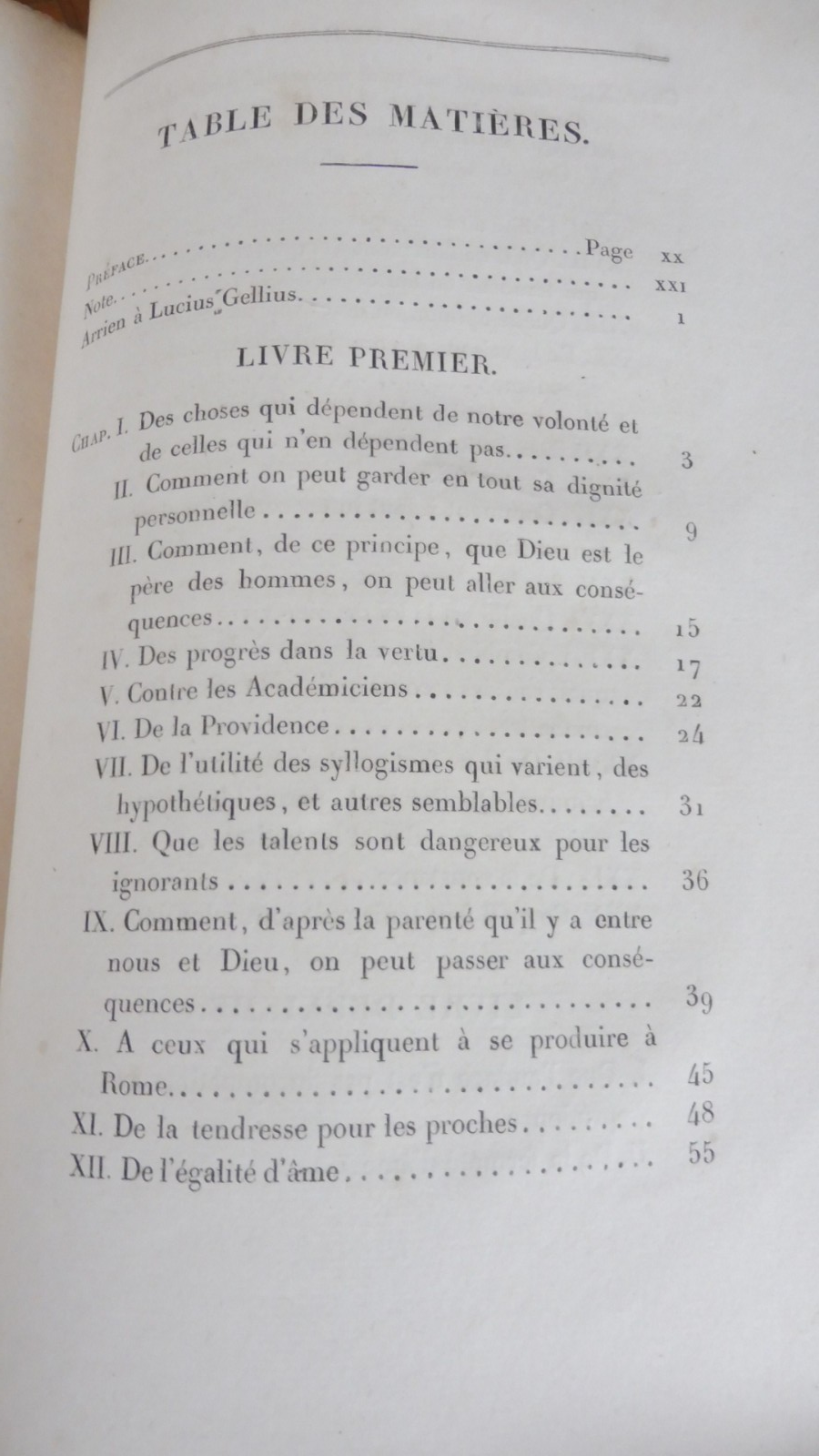 Discours philosophiques d'Epictète (A. P. Thurot trad.) 1838