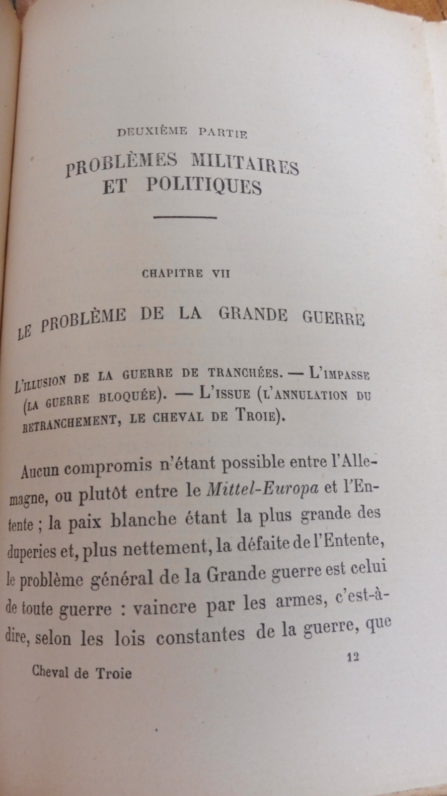 Le Cheval de Troie (Georges Valois) 1918 PHILOSOPHIE MILITARISME