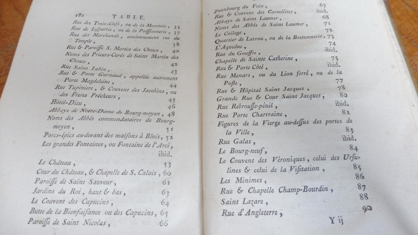 Essais sur la ville de Blois et ses environs (Fournier) 1785