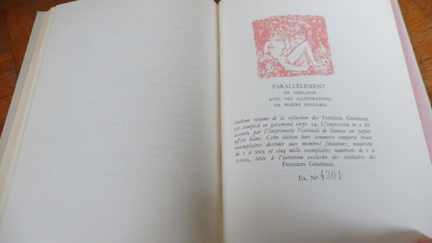 Parallèlement (Verlaine) s.d. illus. Bonnard